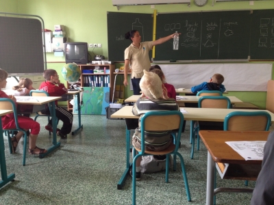 Intervention scolaire à l'école de Caix